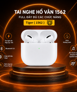 Tai Nghe Bluetooth Hổ Vằn 1562 –  Cao Cấp, Âm Thanh Vòm Spatial Audio