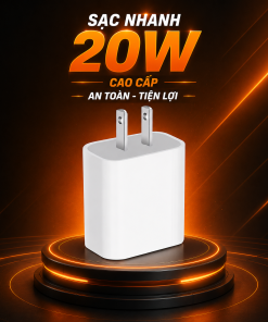 Củ Sạc Nhanh PD 20W Type-C FOXTECH – Công Nghệ Power Delivery Sạc Nhanh Cho iPhone, iPad