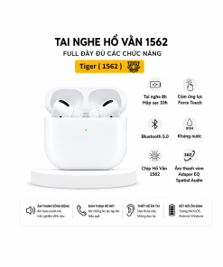 Tai Nghe Bluetooth Hổ Vằn 1562 –  Cao Cấp, Âm Thanh Vòm Spatial Audio