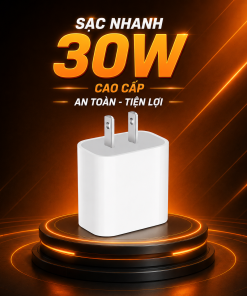 Củ Sạc Nhanh PD 30W Type-C – Công Nghệ Power Delivery Thế Hệ Mới