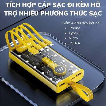 sạc dự phòng 20000mah foxtech