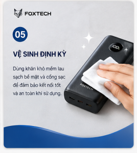 cách bảo quản sạc dự phòng vệ sinh định kì 