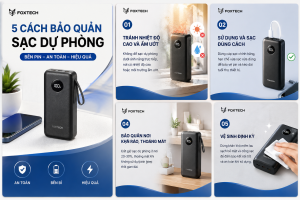cách bảo quản sạc dự phòng