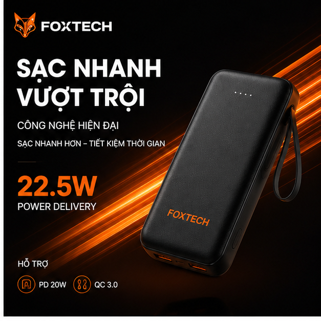 Kinh nghiệm mua sạc dự phòng foxtech